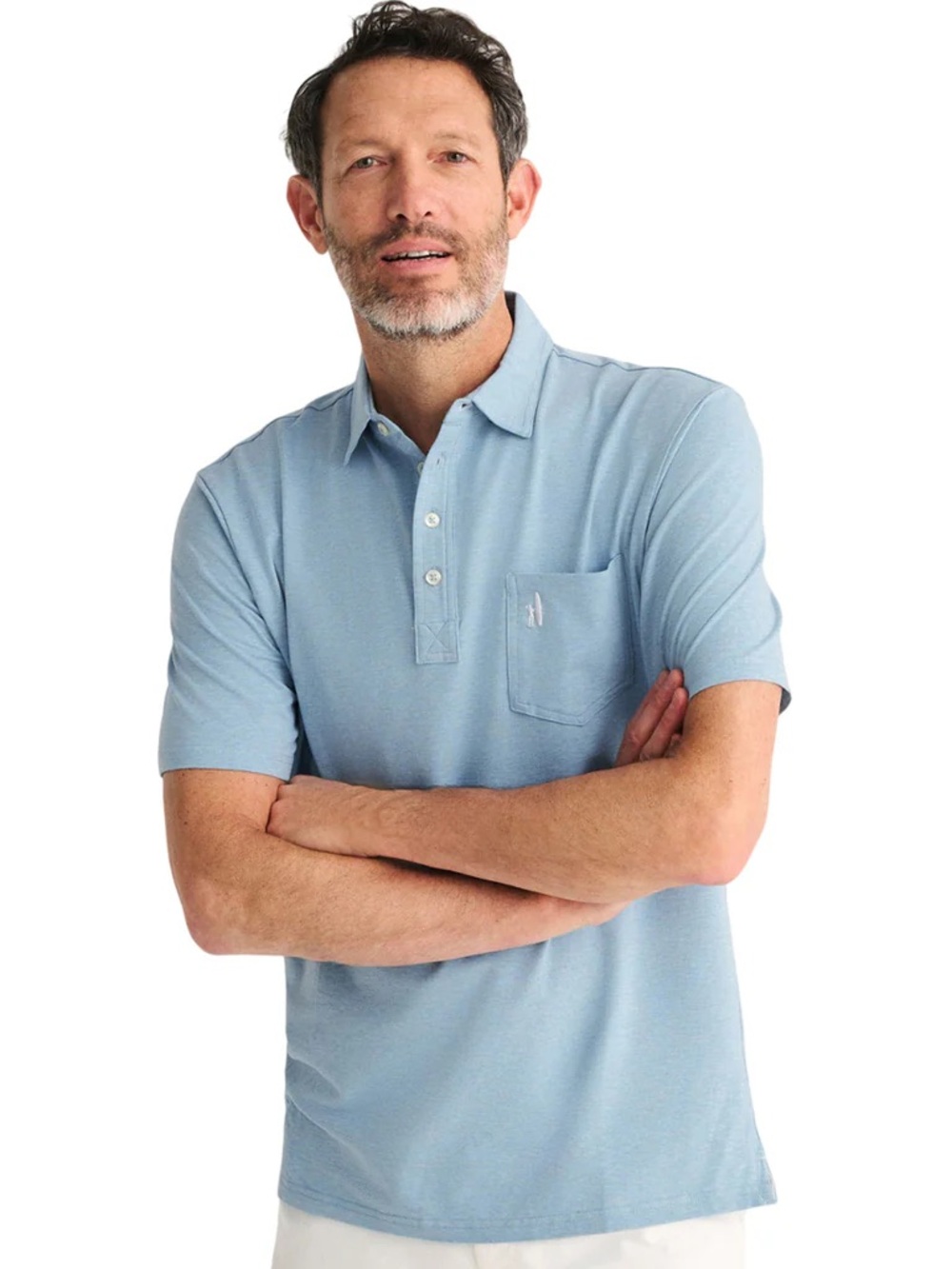 Johnnie-O Hangin Out Men's Cove Heathered Original Polo - Picture 6 of 14